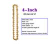 4/6  Inch Gold Chain Guide Electric Chainsaw Chains and Guide Used for Logging and Pruning Chainsaw Parts