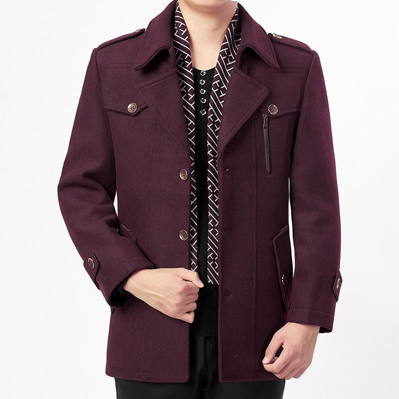 warm wool plain outerwear