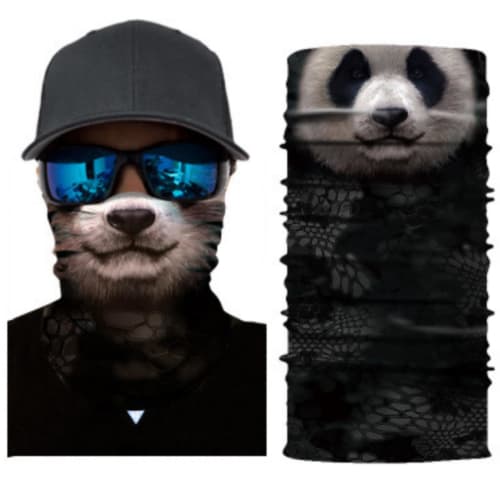 RONGUI Animal Face Mask, Cosplay, Animal Mask, Animal Airsoft 3D Mask, Neck Face Cover (19 Panda)