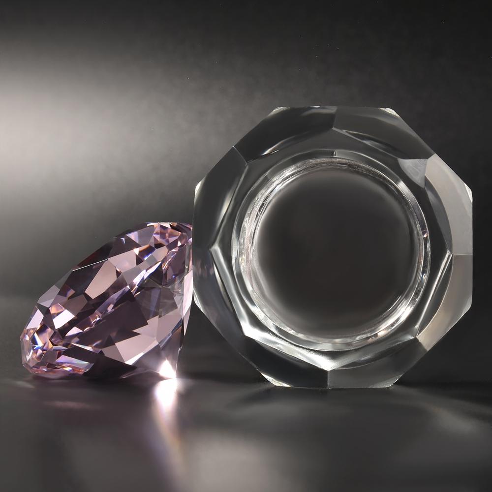 1PC Damiond Shaped Glass Nail Cup Colorful Dappen Dish Lid Cup Holder Equipment Nail Art Tools