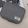 Bolsa de armazenamento de cabos Camada dupla Grande capacidade Gadget eletrônico portátil Organizador de viagem para casa