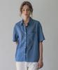 Banwonateullie A3480 See-Through Check Short Sleeve Shirt_Blue