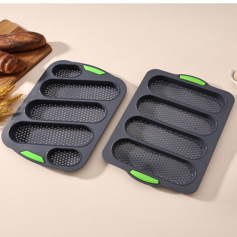 5 Grids Silicone Cake Mold Non-Stick Silicone Baking Pan Bread Baking Form Baking Tool