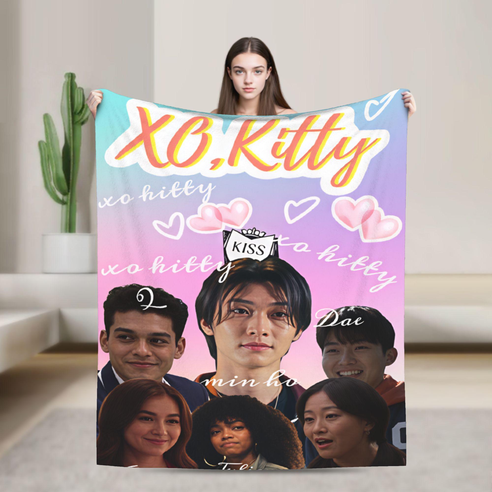 Exquisite Fashion Items Unisex Tv Xo Kitty Kim Min Blanket Super Soft Graphic Plush Throw Blanket For Home Decor Travel Office Flannel Bedspread Bed Cover