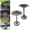 Bain d'oiseaux de jardin extérieur Décoration Mangeoire Style Antique Design Rustique Bains d'oiseaux Mangeoire à eau pour l'extérieur Patio Jardin Cour Pelouse