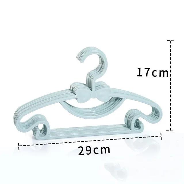 10pcs Baby Clothes Hanger Racks Kids Cloth Hanger Drying Racks Non-slip Pant Coat Clothing Organizer Portable Display Hangers