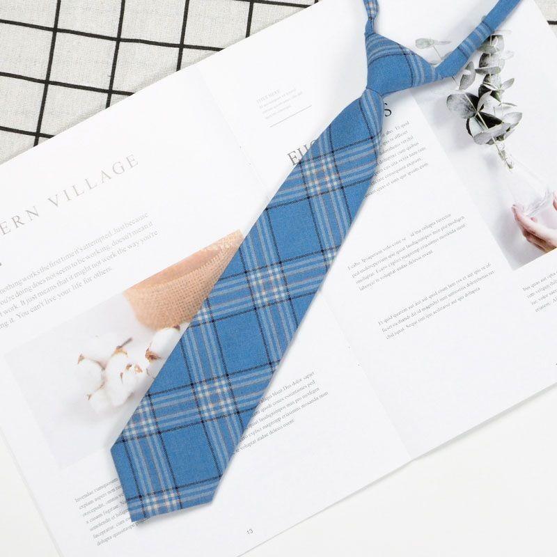 Childrens Adults Tie With Striped Linen Material For Casual School Wear