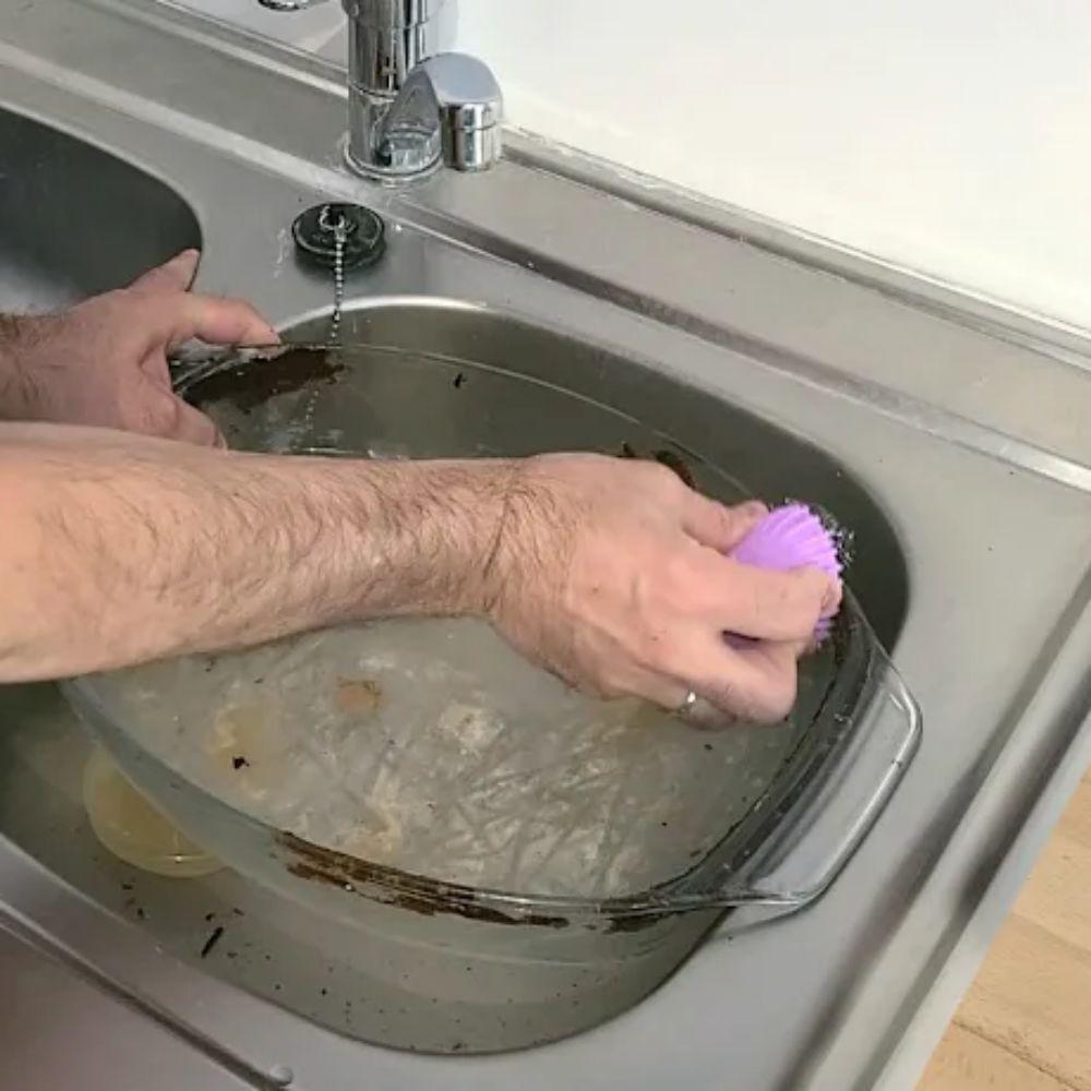 Multifunctional Magnetic Scrubber Easy To Use Cleaning Brush Wire Hrush Handle  kitchen Sccessories