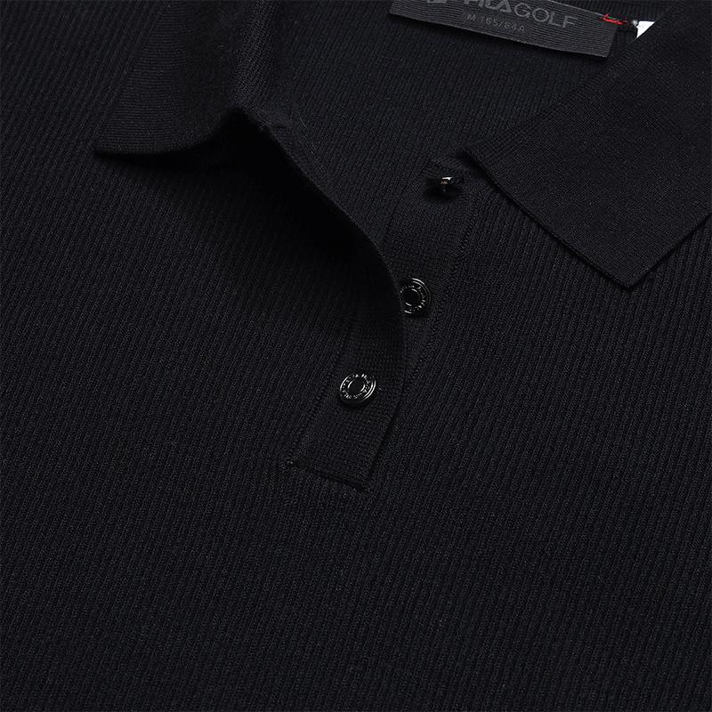 Fila Golf Series Fashion Simple Classic Casual Sports Versatile Comfortable Knitted Sweater Women Tops Deep-Black A11W615418FBK