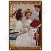 Retro Wall Art Tin Sign Interior Outdoor Aesthetic Room Vintage Home Decor Items Decoration Luxury Metal Sign Poster Plates Bar