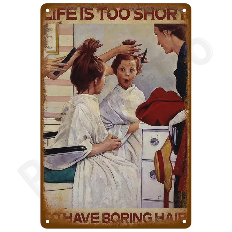 Retro Wall Art Tin Sign Interior Outdoor Aesthetic Room Vintage Home Decor Items Decoration Luxury Metal Sign Poster Plates Bar
