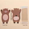 10pcs Creative Animal Card Cute Cartoon Baking Packaging Bag Rabbit Fox Card Candy Packaging