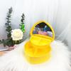 Hair Accessories Box Jewelry Storage With Mirror Pink Hair Clips Rubber Band Organiser For Girls Children Portable Travel Case