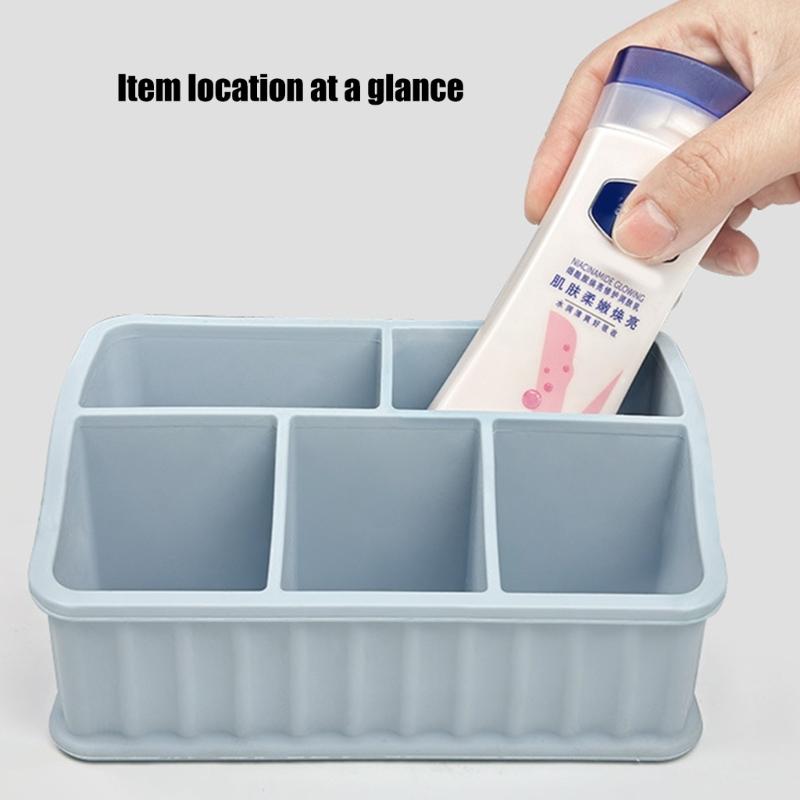 Sturdy Silicone Toothbrush Organizers for Family Use Featuring Multilayer Compartments and Travel Convenience Use