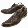 DAMY Leather Cap Toe Long Nose Shoes [Italy/40/25.0/Dark Brown] Handcrafted