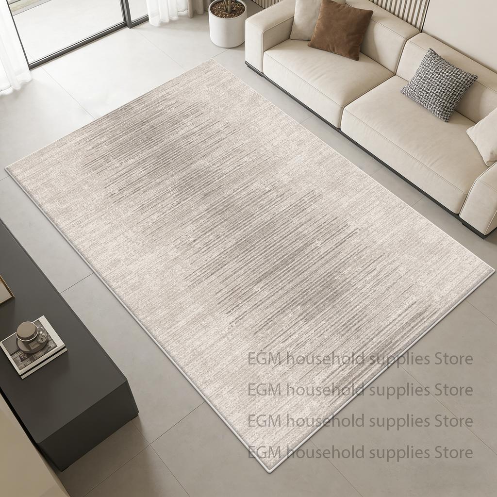 Modern Gray Minimalist Soft Rug Gradient Style Living Room Decoration Carpet Easy Clean Non-slip Big Size Floor Mat Bedside