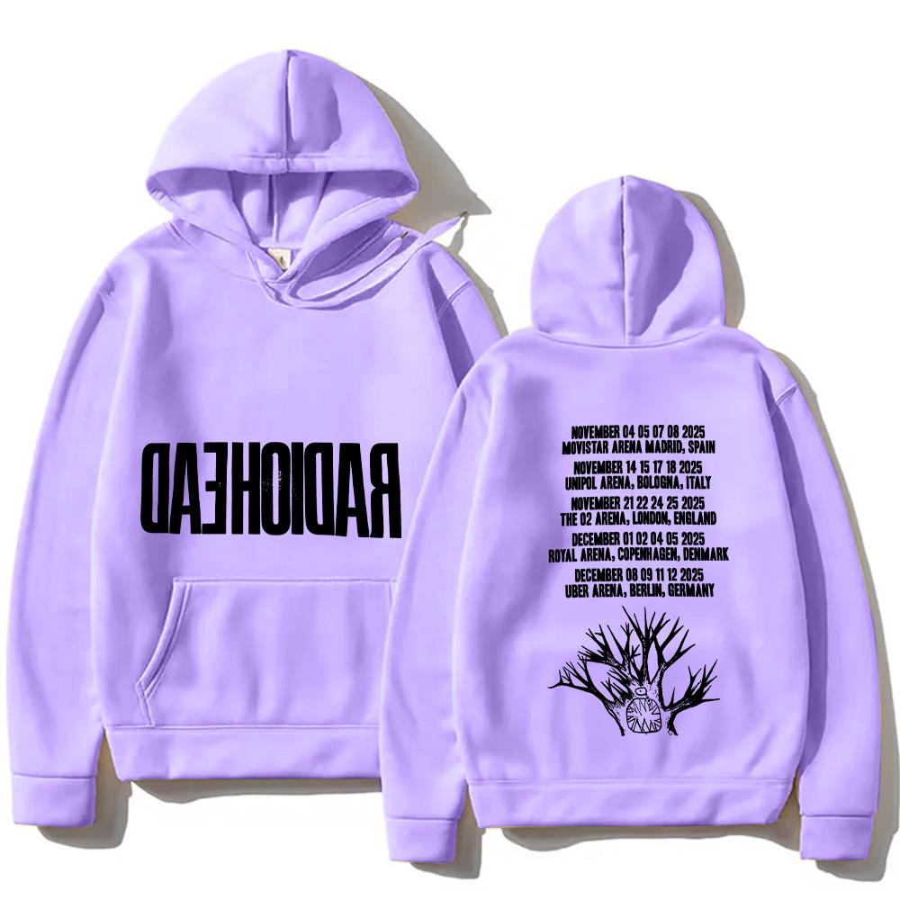 Radiohead 2026 Tour Hoodie Hip Hop Vintage Music Vintage Unisex Men Graphic Hoody Tops Oversize Streetwear Retro Casual Pullover