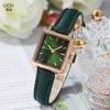 Retro Green Rectangular Square Plate Simple Temperament Women'S Watch Belt Fashion Women'S Watch