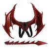 Set Costume Ala con Coda Accessorio in Schiuma Modellata per Bambini, Halloween, Cosplay,