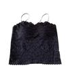 French lace sling vest, women's inner with chest pad, summer outer wear, bottomed back bra, Spice Girl long underwear