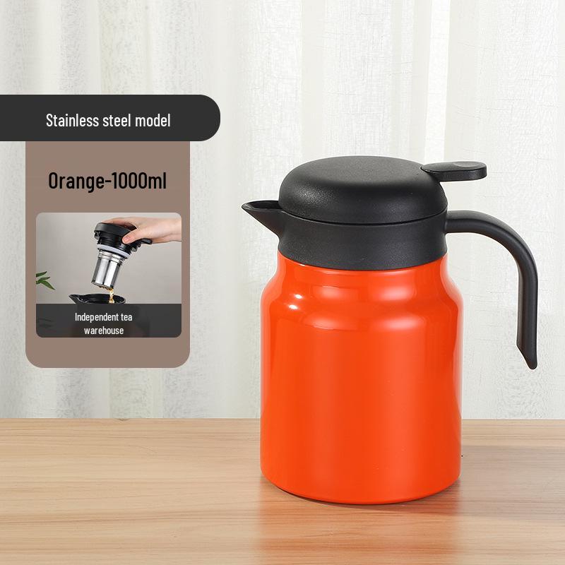 Large Capacity 304 Stainless Steel Insulated Tea Infuser Kettle for Home and Office
