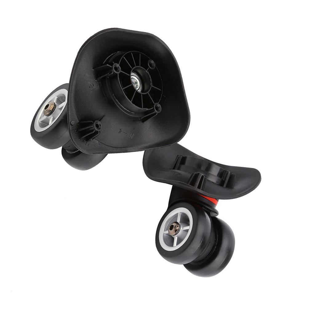 2pcs Luggage Replacement Wheel, Suitcase Wheel Trolley Wheel Set Double Bring Wr Silent Sy Install for Luggage with Plastic Material