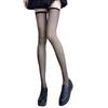 Seamless Over-the-Knee Thigh-High Socks - Oily White or Black Silk for Women