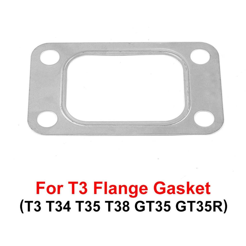 Turbo Gasket, T3 Turbo Turbocharger Inlet Flange Manifold Gasket with 4 Holes, : Car