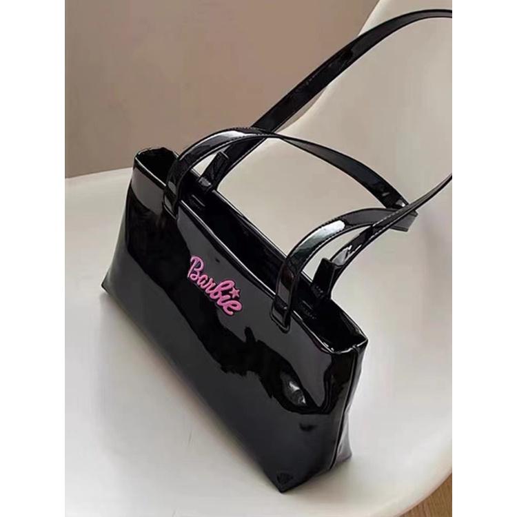 IELGY Skulderveske kvinnelig Barbie jente lyst ansikt nisje design ny veske