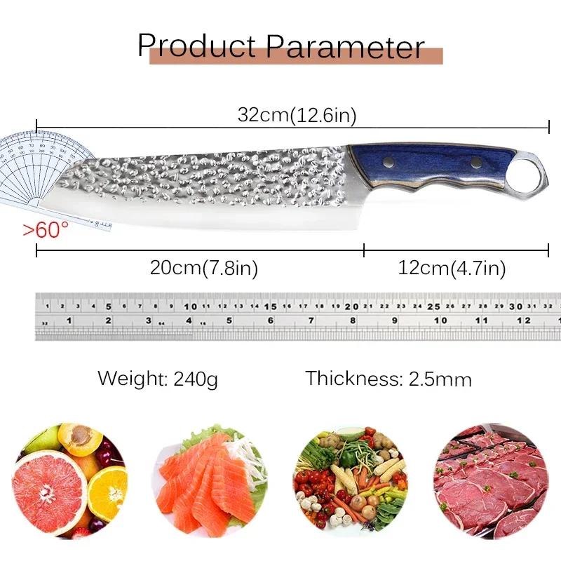 Kitchen Chef Knife Stainless Steel Meat Cleaver Boning Knife Forged Butcher Knife Househould Vegetable Fruit Knife Kitchen Tools