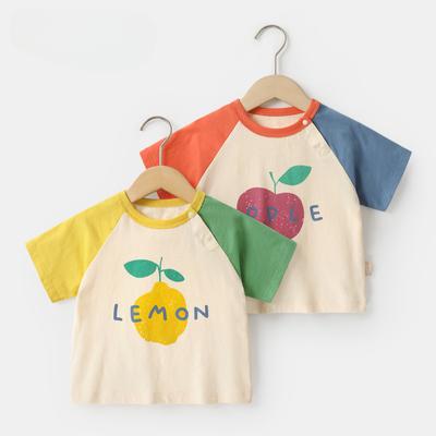 Babykleidung Lässige Kurzarm-T-Shirts Sommerkleidung Jungen Mädchen Baby Kinder Kinder Sommer Halbarm-Oberteile