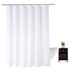 Inyahome Thickened Fabric Solid Color Black Grey White Shower Curtain With Hook Decorative Bathroom Waterproof Curtain 72" X 72"