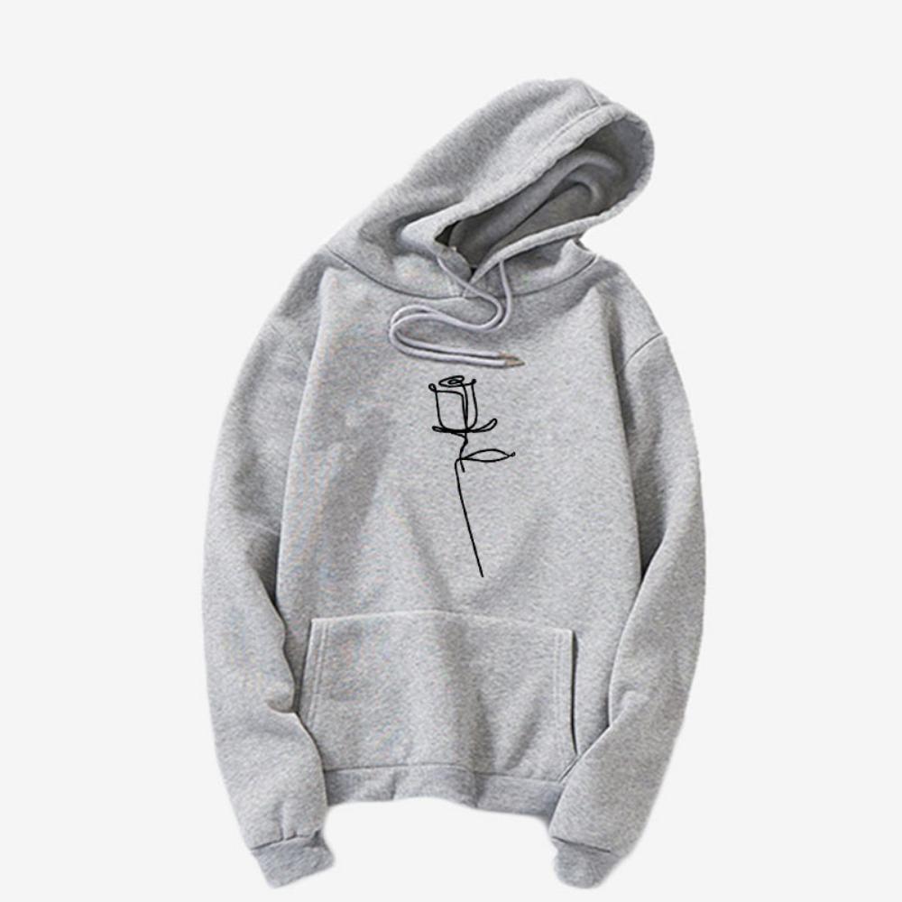 Autumn and winter new hooded sweater female velvet student loose Korean casual couple long-sleeved top female exterior