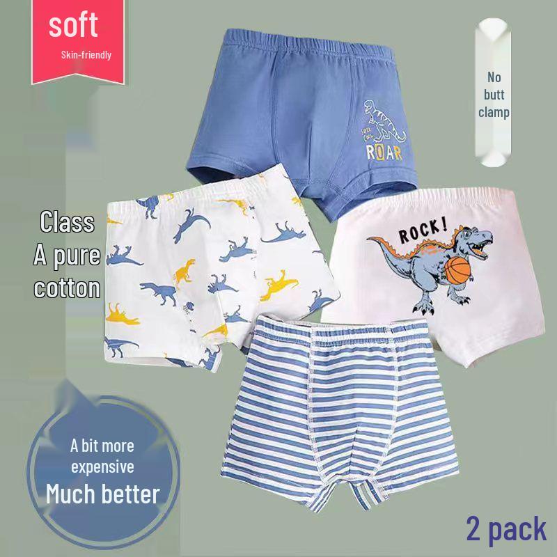 

Children s Pure Cotton Cartoon Boxer Shorts - Suitable for Toddlers to Teen Boys L 35-45 lbs