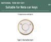 Neta U2 Leather Key Case for 2023 Model: Round Remote Control Protective Cover