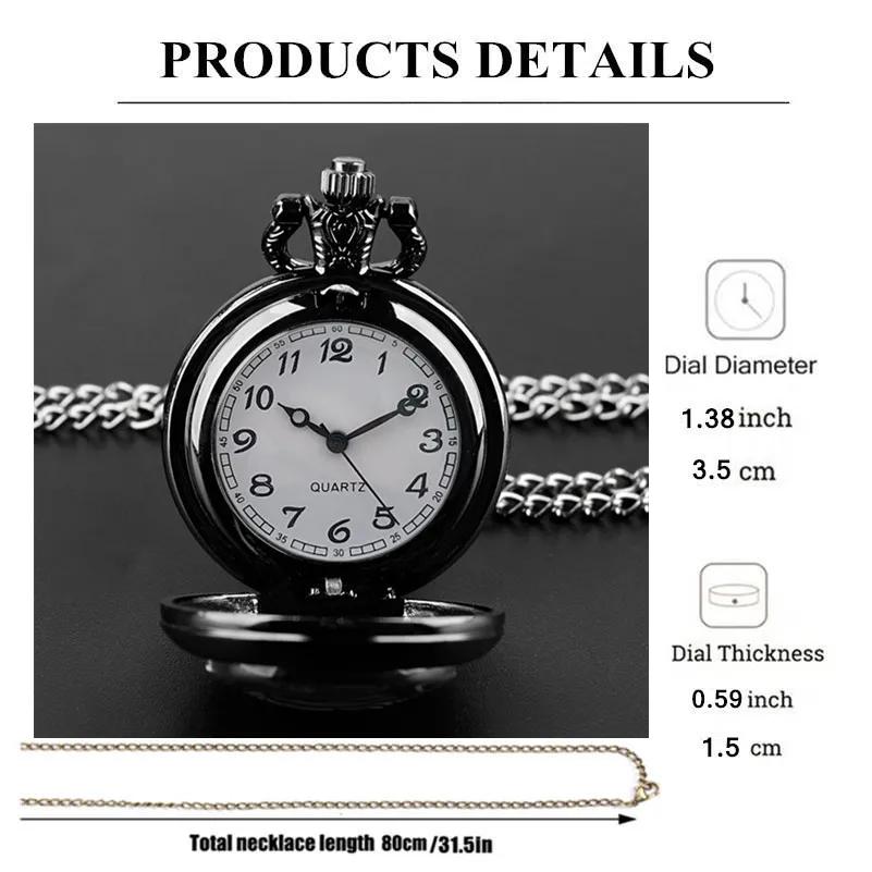 Mini Vintage Cool Pocket Watch Two Dragons Elegant Exquisite Clock With Necklace Chain Lovers Masculino Relogio Best Gift