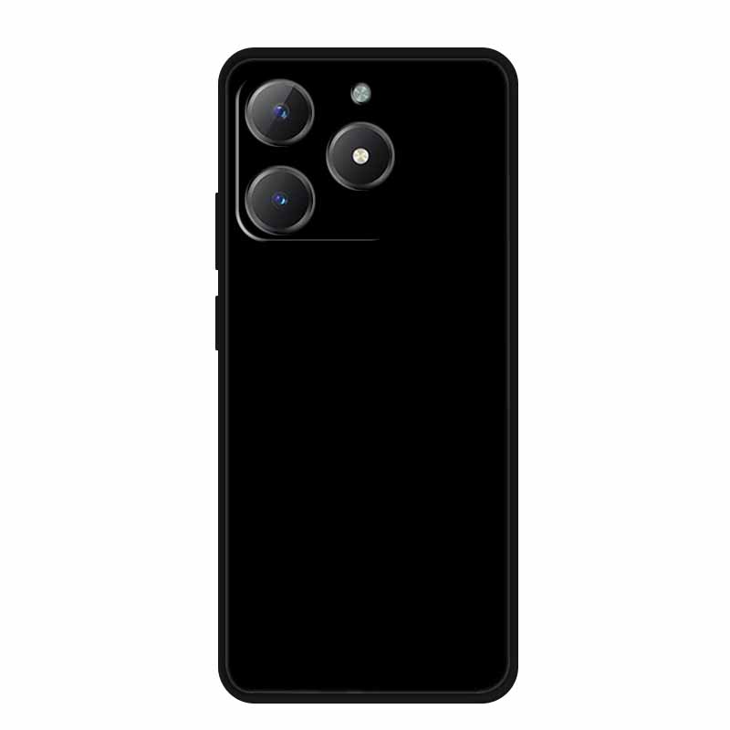

Черный силиконовый чехол для Realme Narzo N61 Чехол N 61 Funda Мультяшный кот Мягкая задняя крышка для Realme Note 60 Чехол для телефона Ракушки Coque Realme Note60 4G