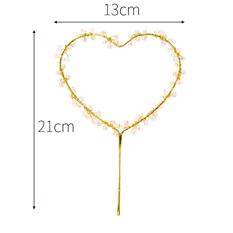 Angel Wing Feather Cake Toppers with Wire Heart String Lights