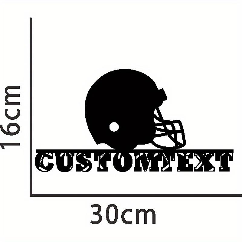 Custom Football Metal Sign with Personalized Name – Unique Soccer Wall Art & Home Decor for Players and Fans