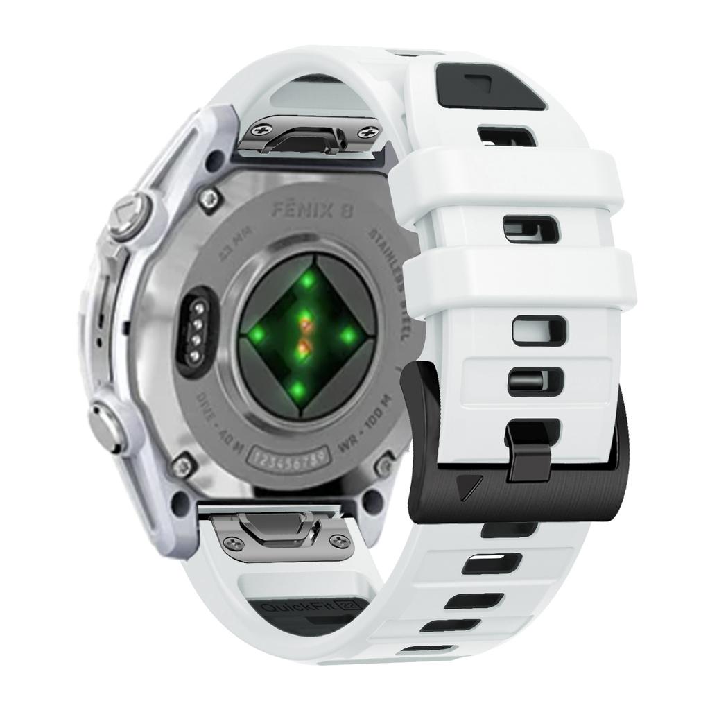 26mm Watch Strap for Garmin Fenix 8 51mm/Enduro 3/Instinct 2X Universal Silicone Band