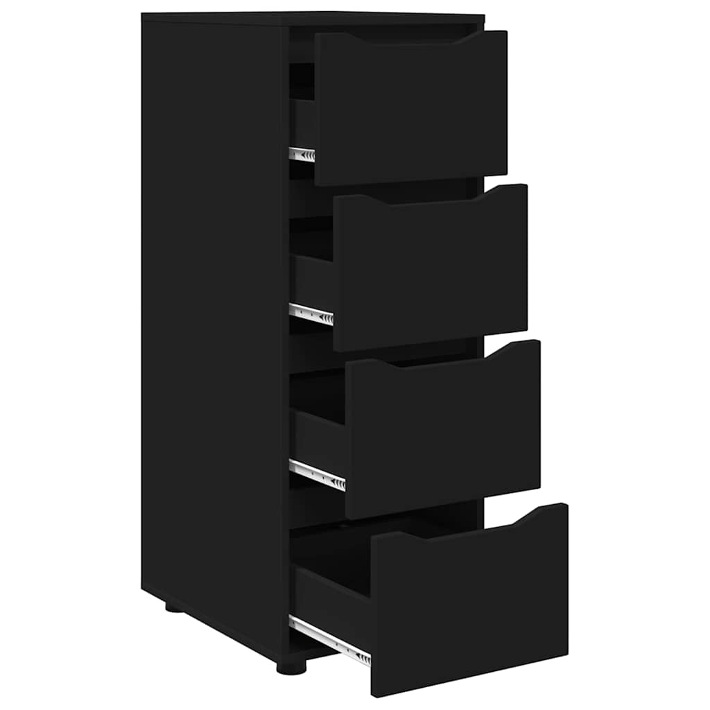 Storage Cabinet Black 40 x 48 x 105 cm Particleboard