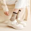 10Pairs Stripe Cute Bear Socks Cartoon Mid-Calf Socks Ins Tube Socks Women  Women