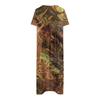 Women's Casual Dresses Printed Dresses Summer Dresses Printed Pleated Round Neck Midi Dresses Basic Outdoor Daily Short Sleeve Loose Dresses