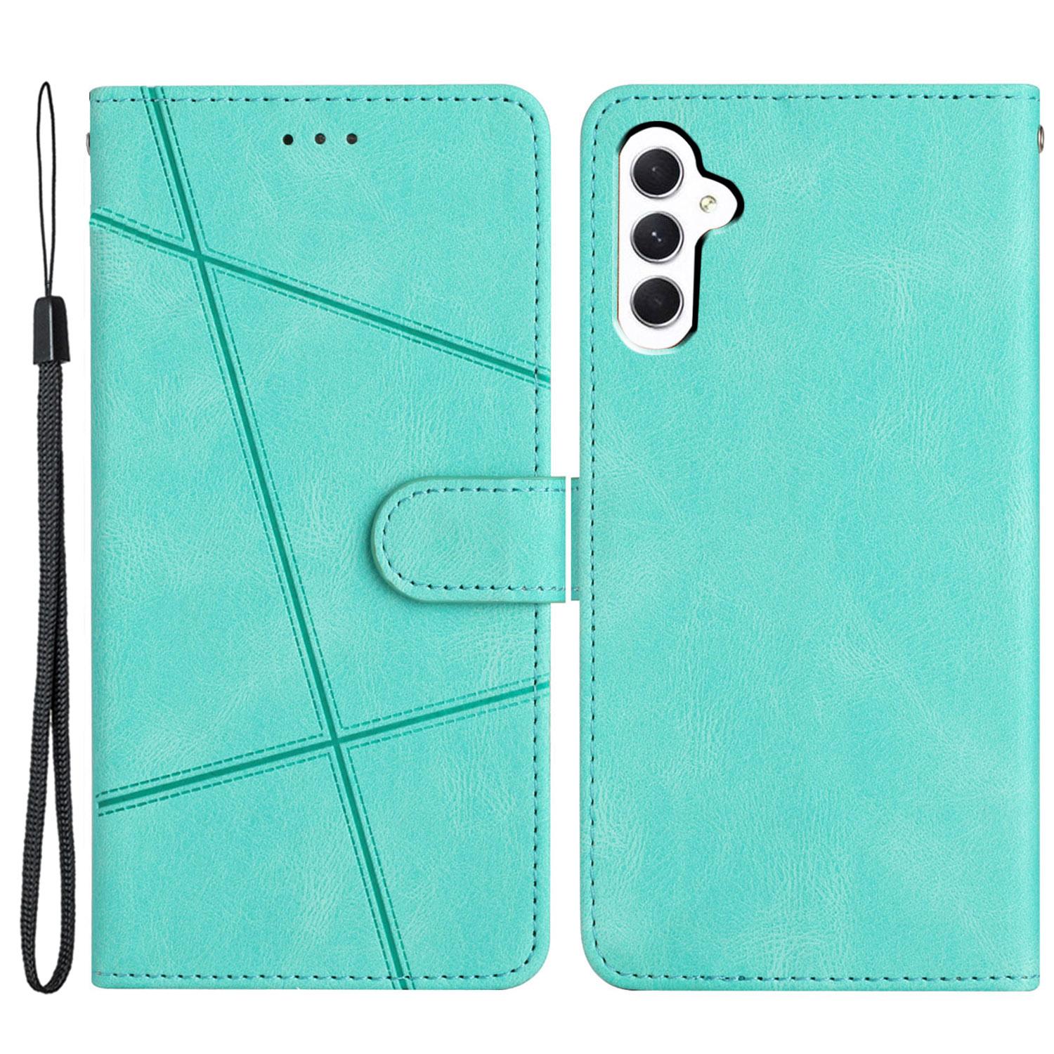 

For Samsung Galaxy A56 5G Case Crazy Horse Texture PU Leather Wallet Stand Phone Cover Green