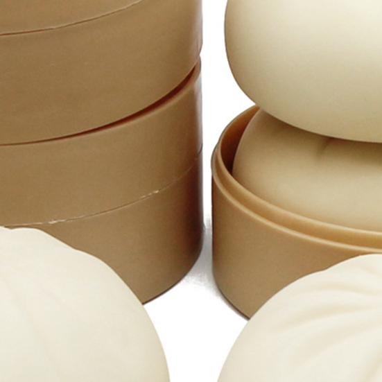 Hračka na úlevu od stresu v podobě pařené buchty s parním hrncem, simulace plněné buchty, mačkací senzorická hračka, měkká TPR, čínská buchta, fidget hračka