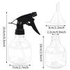 SUPERLELE Spray Bottles 7pcs 8oz Empty Plastic Spray Bottle with Adjustable Nozzle for Hair and Cleaning Solutions Includes Funnel and Labels