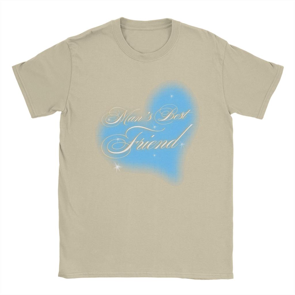 T-shirt da uomo L'amico migliore dell'uomo Sabrina Carpenter Divertente 100% Cotone T-shirt Manica Corta T-shirt Girocollo Top Taglie Forti