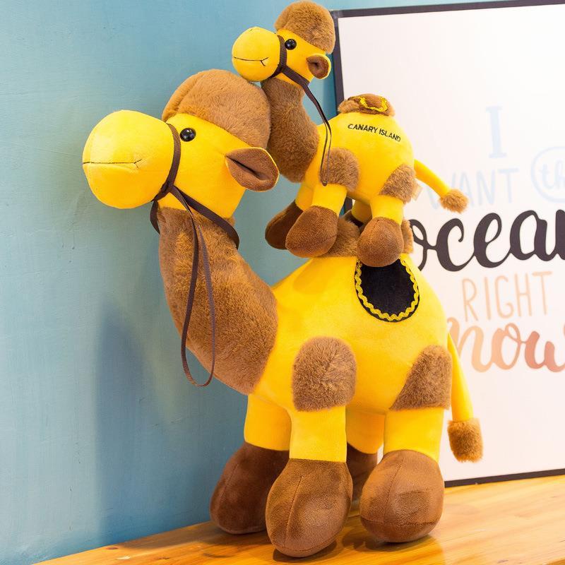 Soft Desert Camel Plush Toy Lifelike Cartoon Stuffed Animal Figurine Wholesale Supplier Characters)