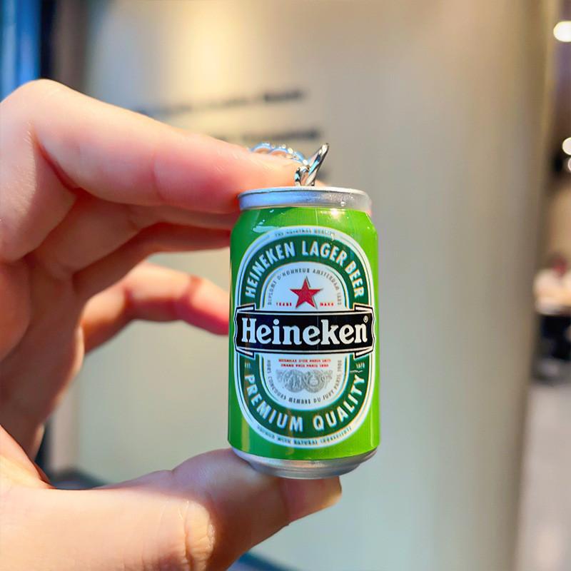 Nová realistická mini plechovka od sody klíčenka pryskyřice Sprite Budweiser Starbucks doplněk