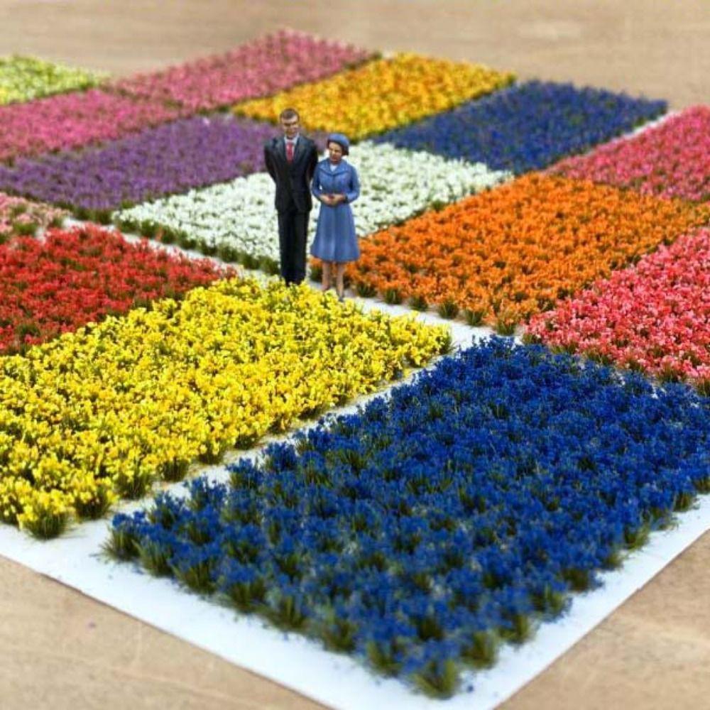 Railway Train Static Grass Tuft Simulation Mini Flower Tuft Miniature Flower Grass  Sand Table